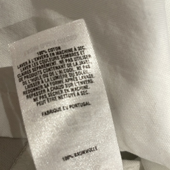 2XL Ted Baker London Woman’s Button Down Dress Shirt - White with red accents - Picture 11 of 15